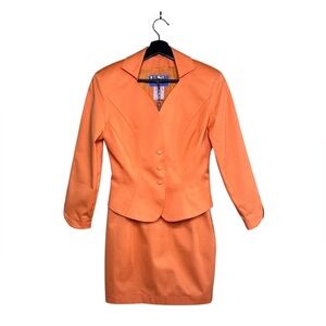 Vintage Thierry Mugler Paris 80s 90s Sculpted Skirt Suit Set FR36 France